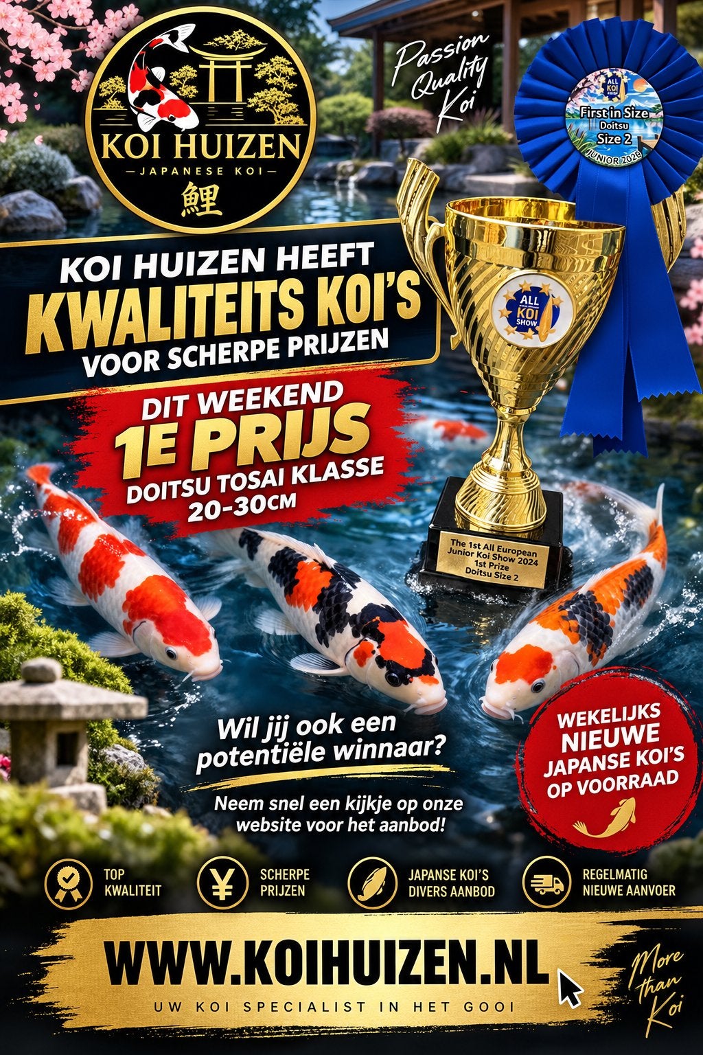 Japanse HQ koi’s, Tickets en Kaartjes, Eén persoon