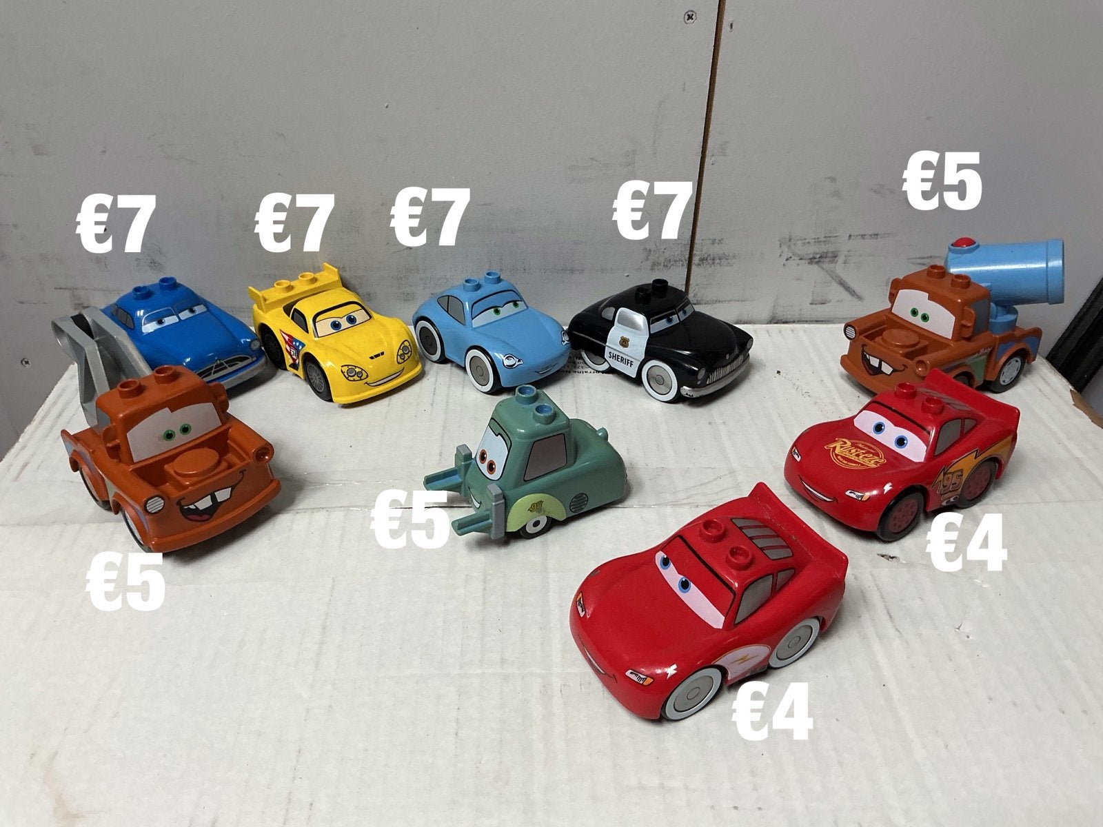 Duplo Cars Disney Pixar Lego Duplo speelgoedauto's, Ophalen of Verzenden, Gebruikt, Duplo