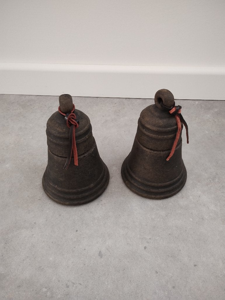 2x Brynxz jingle bells waxine lichthouders maj. brown, nieuw, Overige materialen, Brynxz, Bruin, Waxinelichthouder