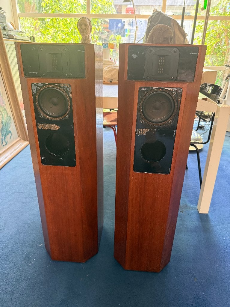 2x Elipson 1303 Foster Tweeter Noten fineer, Stereo speakers, Zo goed als nieuw, Minder dan 60 watt, Ophalen