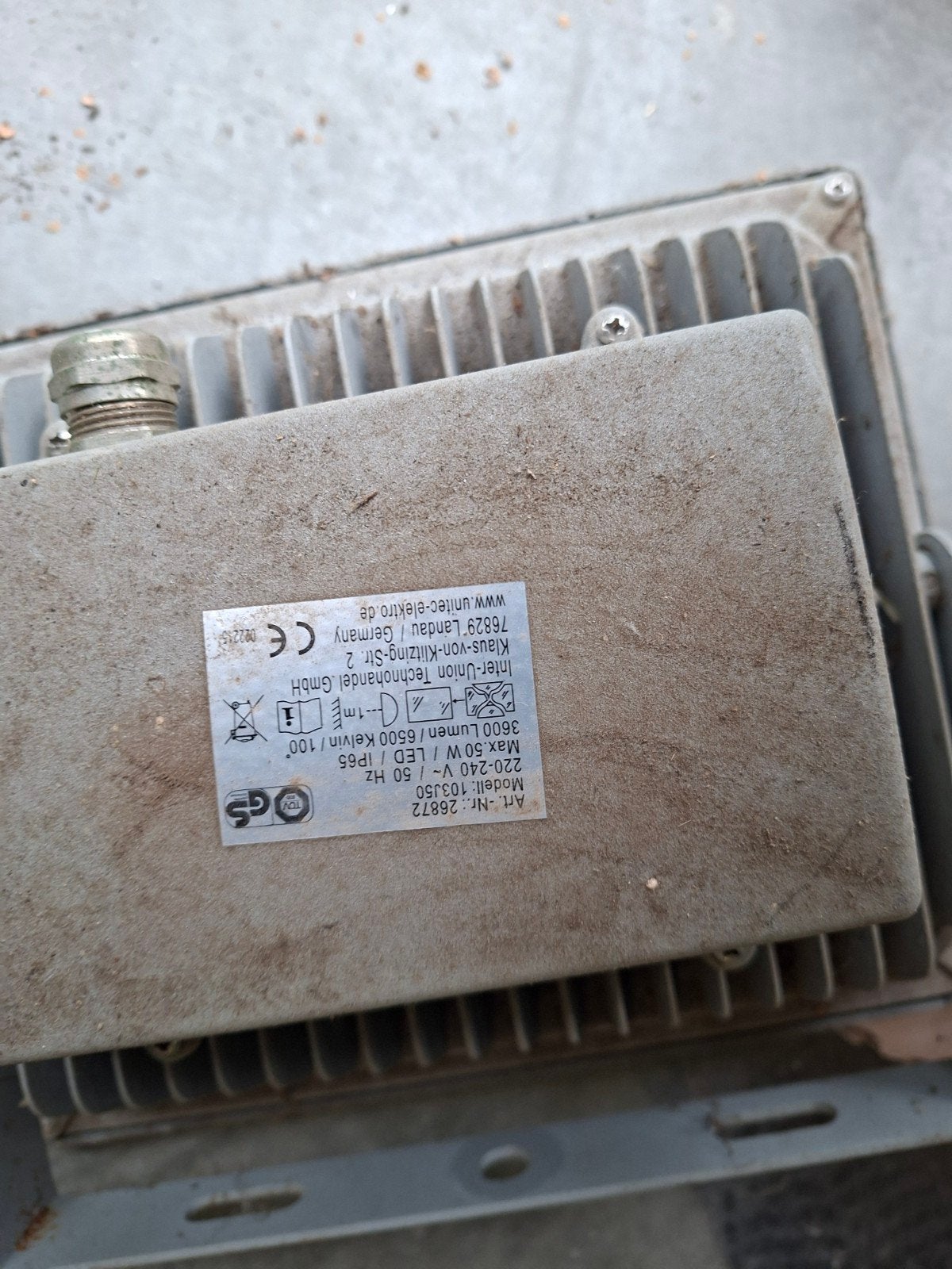 Mooie en krachtige LED schijnwerper - 50W, Ophalen, Gebruikt, Minder dan 50 watt, Lamp met armatuur