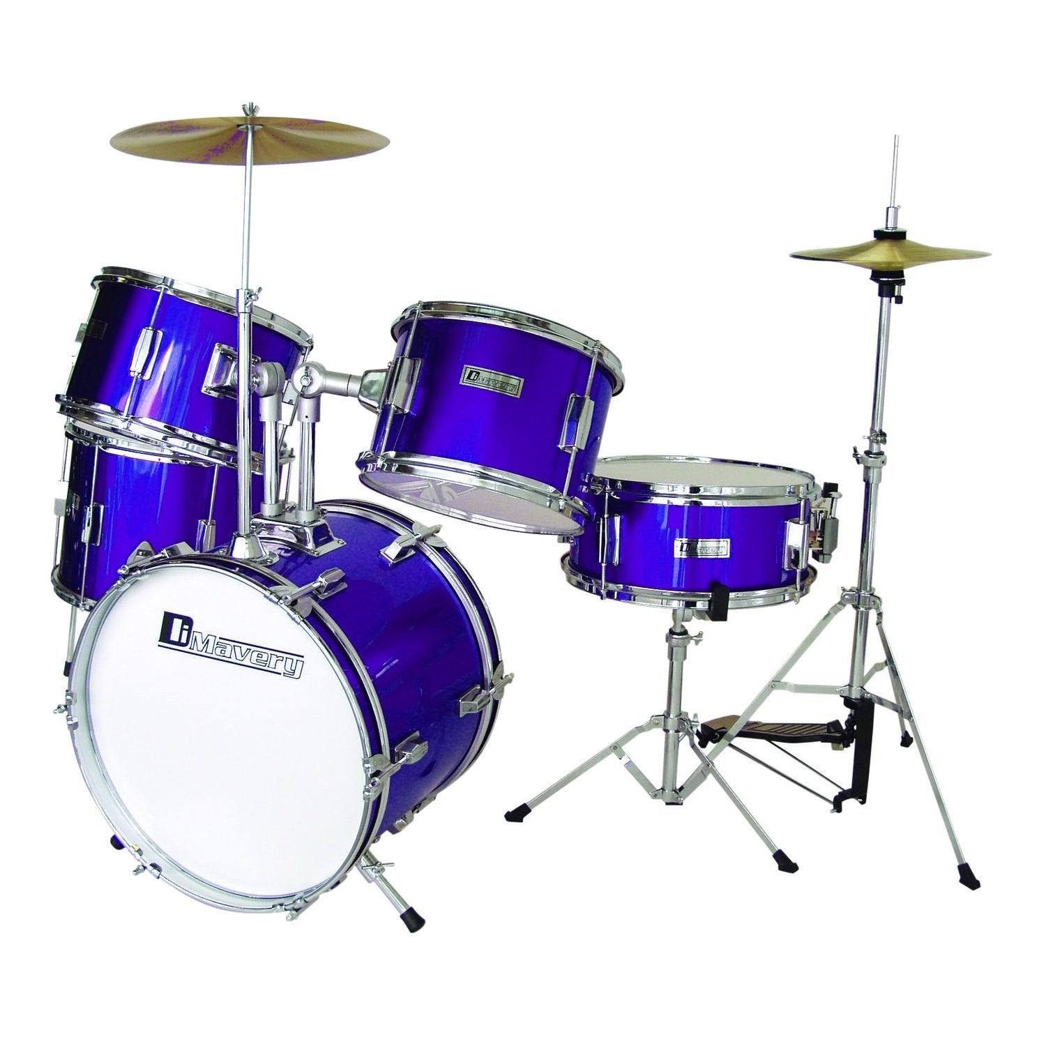 Dimavery JDS-305 Compleet 5-delig Kinderdrumstel Blauw, Muziek en Instrumenten, Ophalen, Zo goed als nieuw, Overige merken