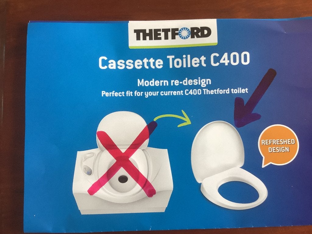 Thetford wc-bril C 400 met deksel voor caravan, Ophalen, Nieuw, Toilet