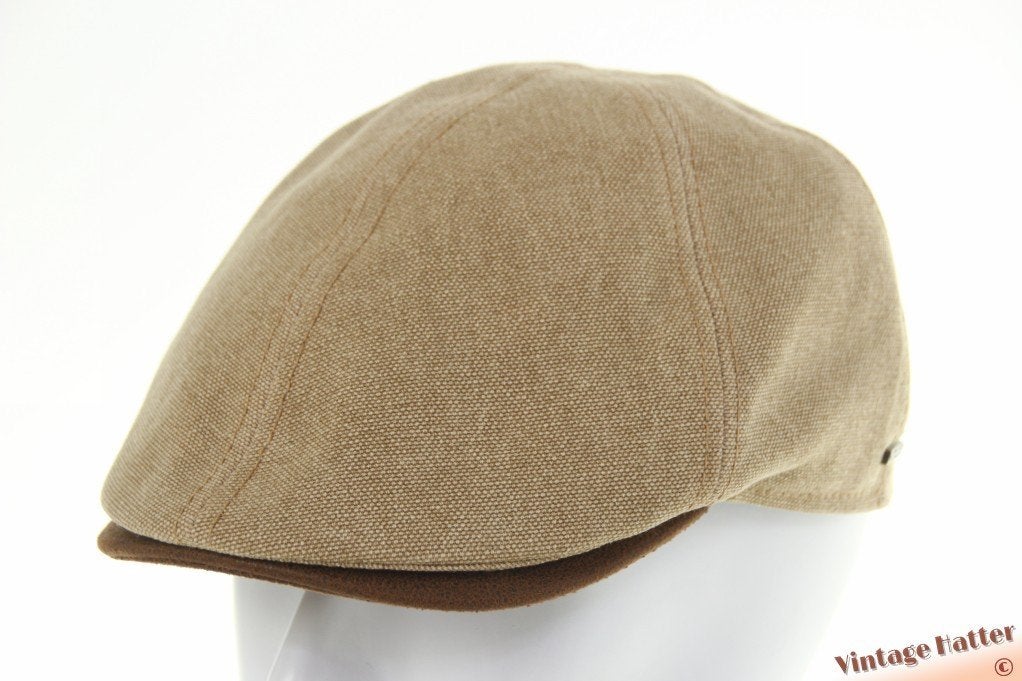 Platte pet Hatland Yale Khaki katoen 55-56 en 60-61 nieuw, 60 cm (XL, 7½ inch) of meer, Nieuw, Ophalen of Verzenden, Pet