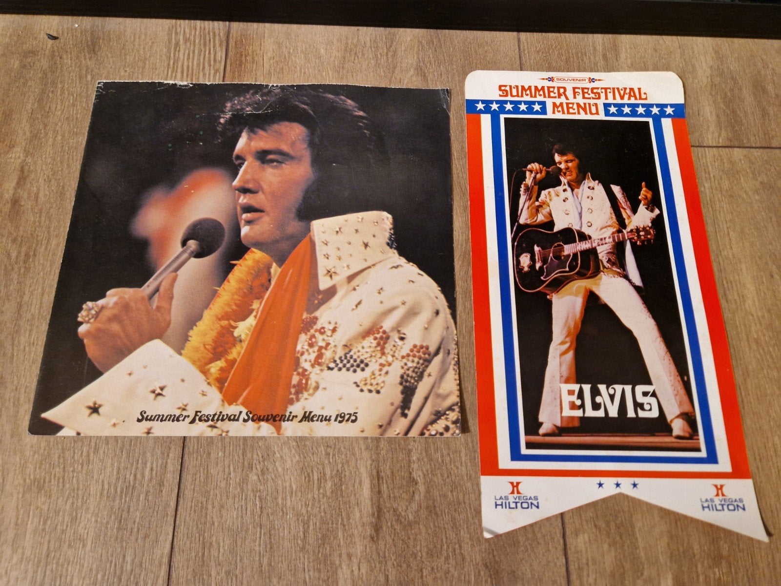 2 orginele Elvis Presley vegas menu's, Ophalen of Verzenden, Plaatje