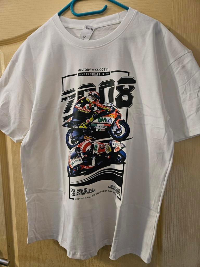 Marco Simoncelli #58 T shirt maat xl., Ophalen of Verzenden, Nieuw, Maat 56/58 (XL), Wit