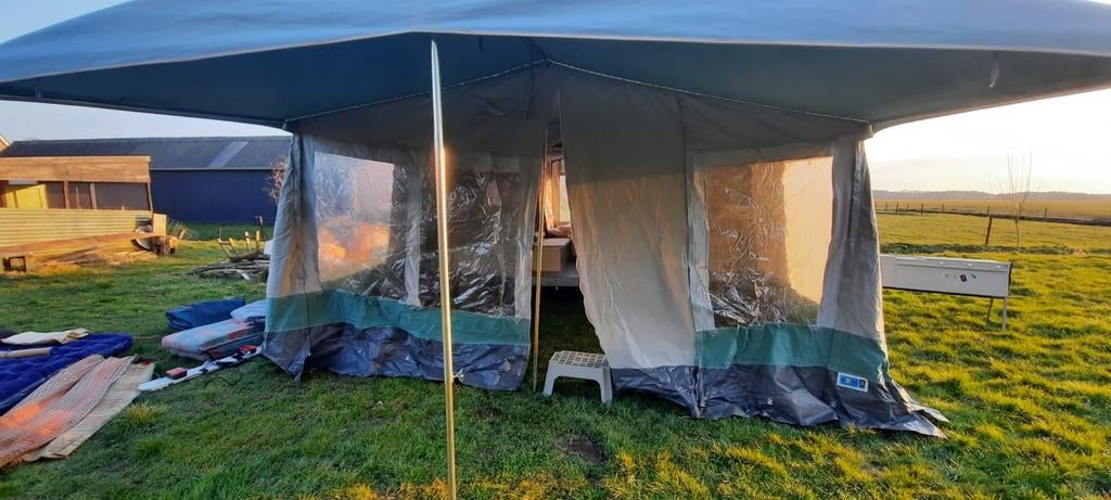 Alpenkreuzer WZA 650 vouwwagen met voortent en luifel, Ophalen