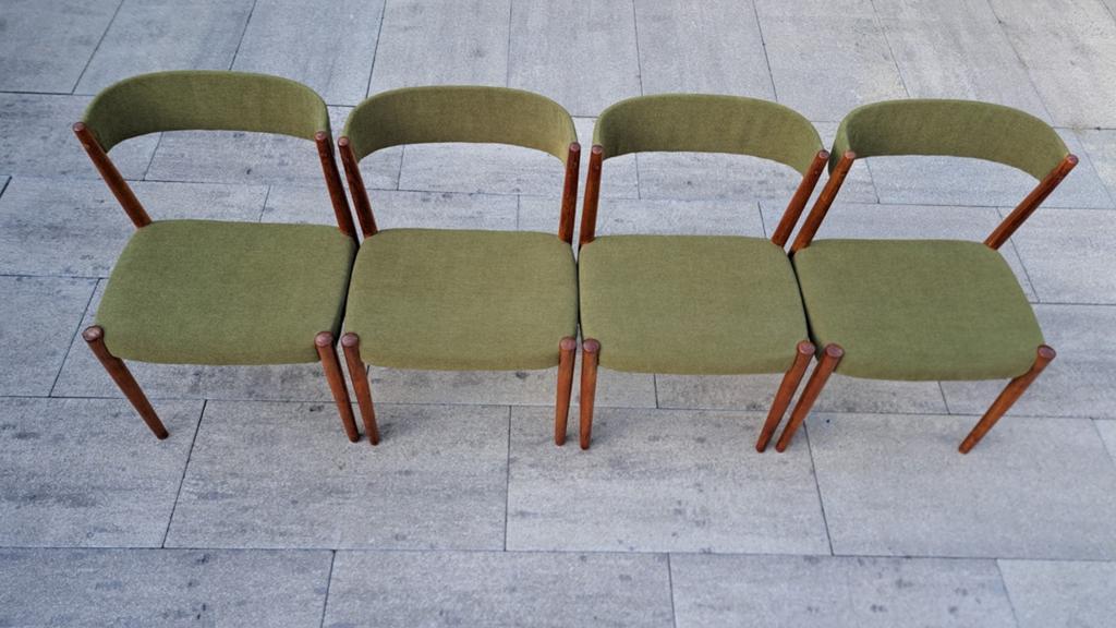 Set van 4 Deense Mid-Century Eetkamerstoelen, Antiek en Kunst, Ophalen