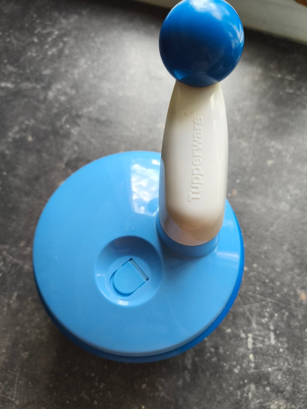 Tupperware Quick Chef - Handmatige Keukenmachine, Ophalen of Verzenden, Zo goed als nieuw, Blauw, Overige typen