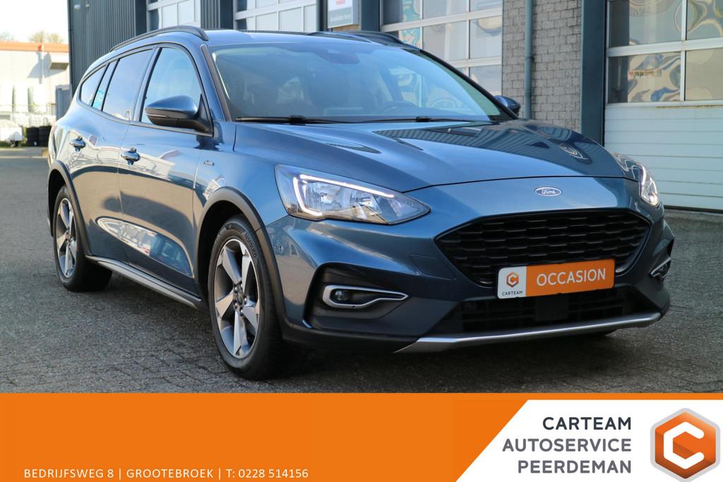 Ford Focus 1,0 EcoBoost Active Wagon | Automaat! | Carplay |, Gebruikt, Blauw, Bedrijf, 3 cilinders