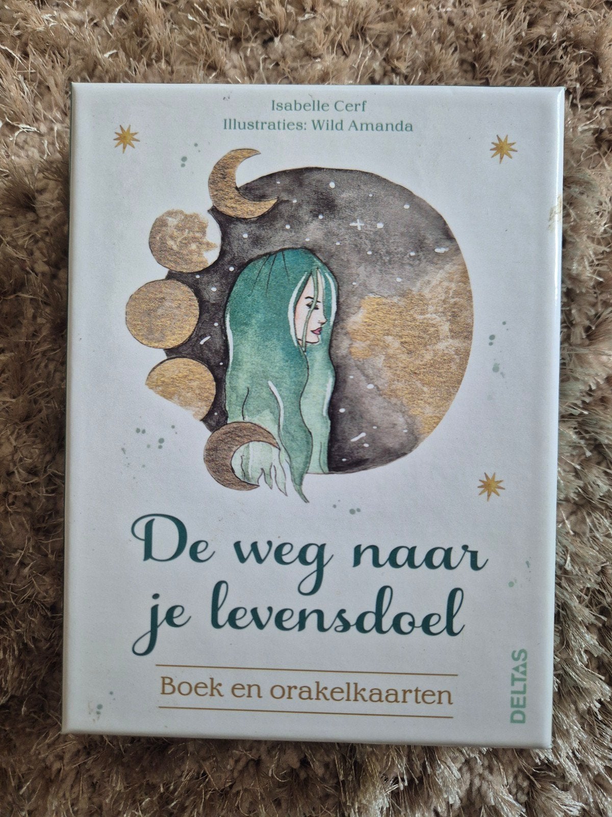 De weg naar je levensdoel: Boek en orakelkaarten, Ophalen of Verzenden, Zo goed als nieuw, Tarot of Kaarten leggen, Overige typen