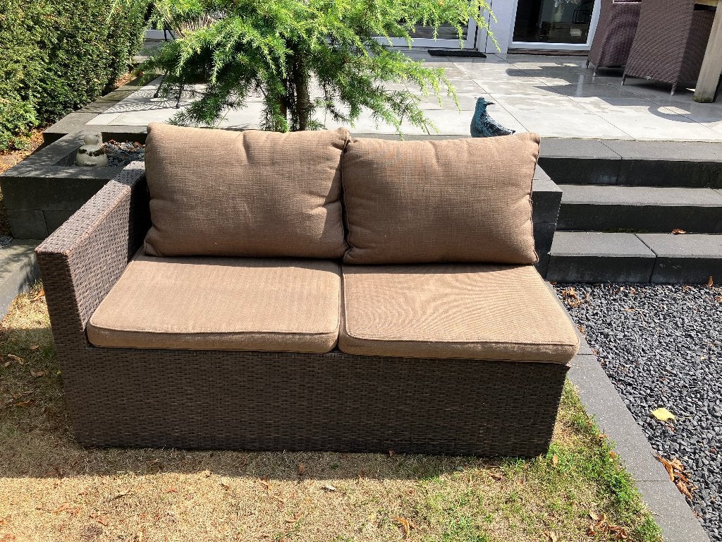 Lounge bankje tuin, Ophalen, Gebruikt, 2 zitplaatsen