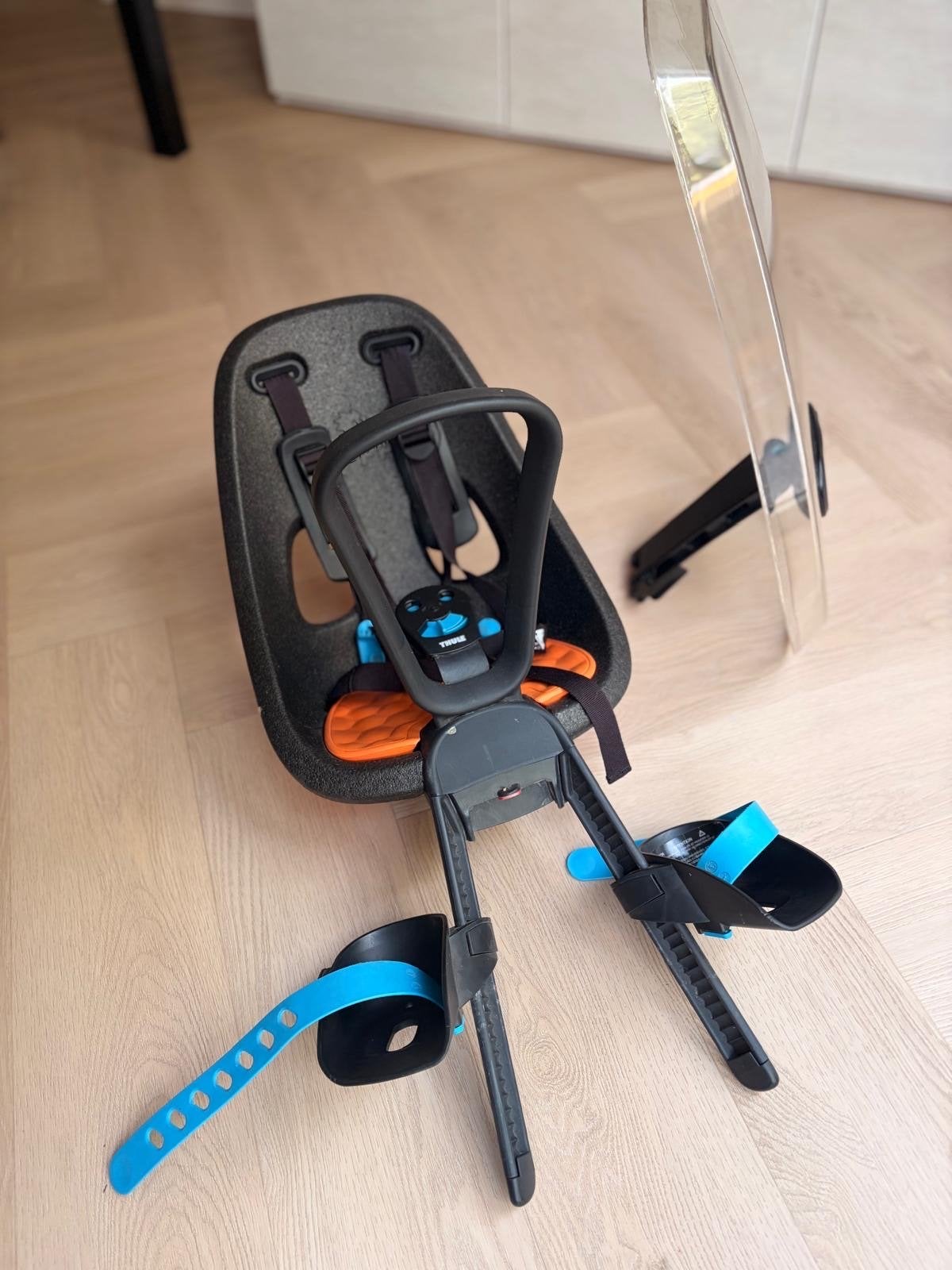 Thule Yepp fietsstoeltje met windscherm, Ophalen, 0 t/m 18 kg, Voorzitje, Gebruikt