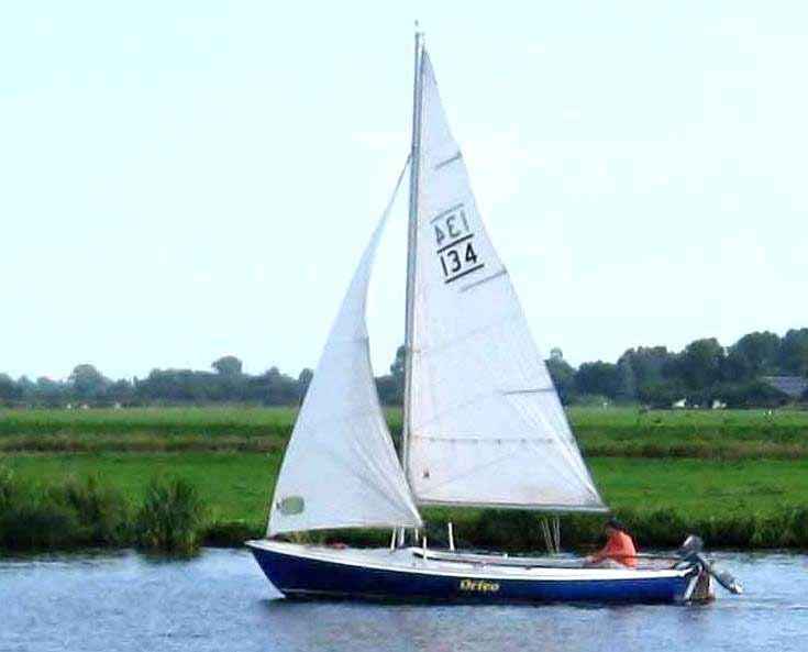 zeilboot Randmeer 134, mooi met veel extra’s, Watersport en Boten, Ophalen, Gebruikt, Randmeer, Polyester