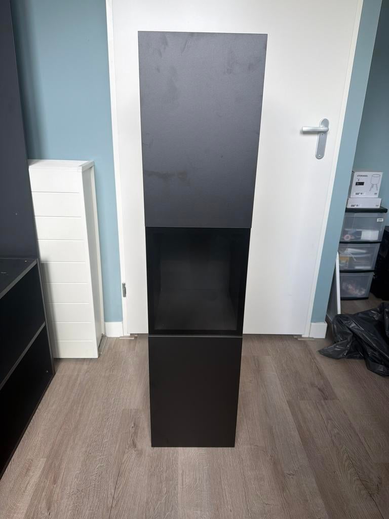 Hangende vitrinekast, rechtsdraaiend, 130x30x32 met glas, Ophalen, Minder dan 50 cm, 100 tot 150 cm, 25 tot 50 cm