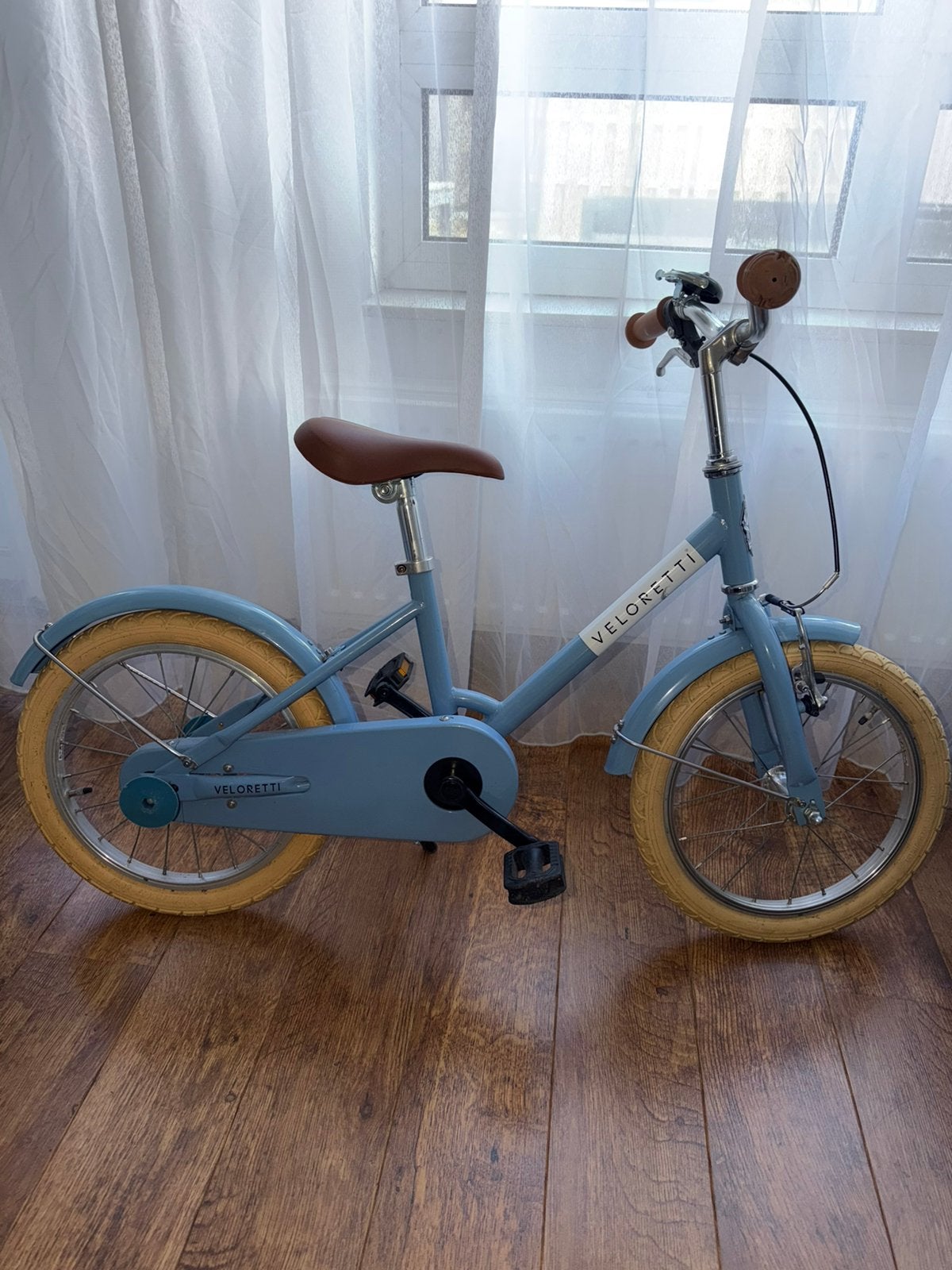 Veloretti Maxi 16 inch kinderfiets Havana Blue, Fietsen en Brommers, Fietsen | Kinderfietsjes, Ophalen, Terugtraprem, Zijwieltjes