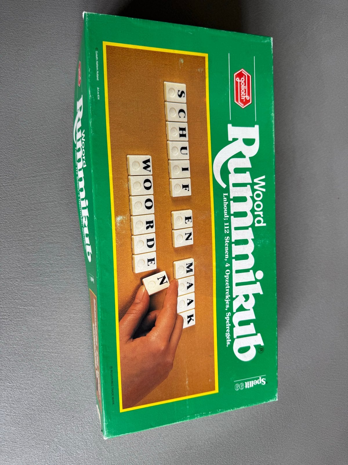 Woord Rummikub Spel - Vintage Editie, Een of twee spelers, Ophalen of Verzenden, Gebruikt