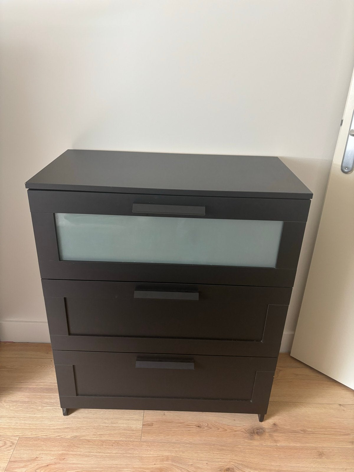 Zwarte Ikea ladekast met 3 laden (78x95x41 cm), Ophalen, 50 tot 100 cm, Zo goed als nieuw, 3 of 4 laden