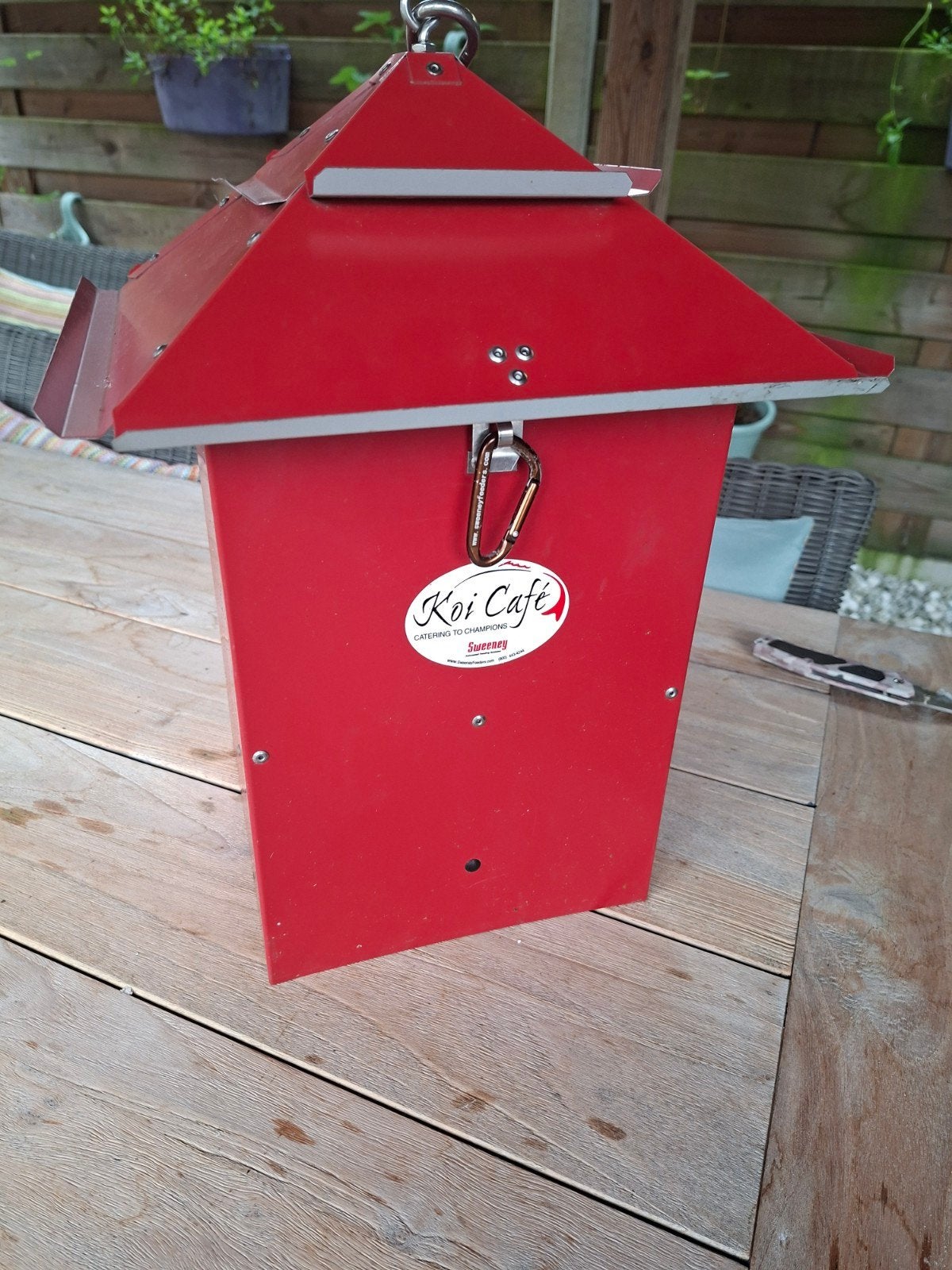 als nieuw . koicafe voerautomaat . in perfecte staat !, Tuin en Terras, Ophalen, Zo goed als nieuw