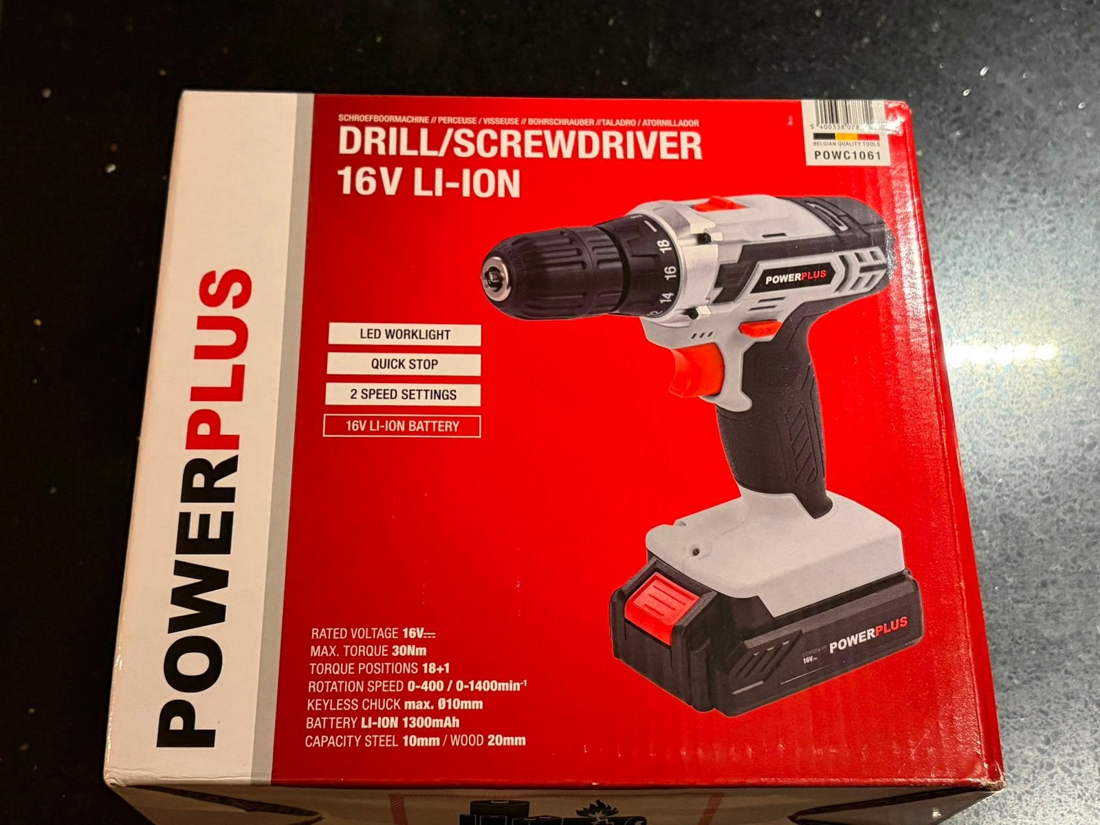 PowerPlus Accuboormachine POWC1061 Schroefmachine, 600 watt of meer, Variabele snelheid, Nieuw, Ophalen of Verzenden