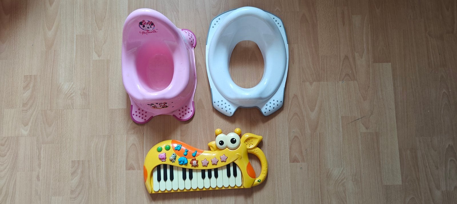 Potje, wc-bril verkleiner en speelgoed piano, Ophalen of Verzenden, Jongen of Meisje