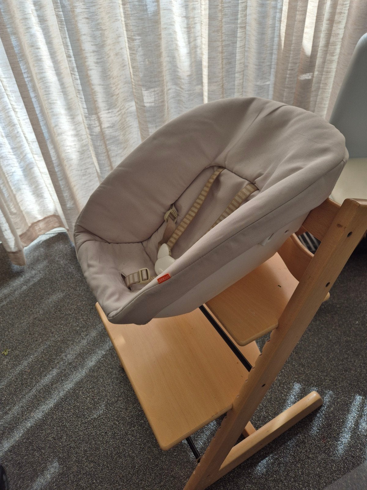 Stokke Tripp Trapp Newborn Set - oud model, Ophalen of Verzenden, Gebruikt, Meegroeistoel, Gordel(s)