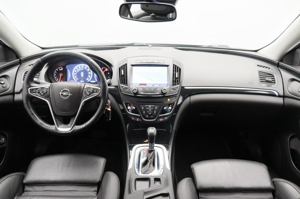 Opel Insignia Sports Tourer 2.0 T Innovation Automaat Leder, Auto's, 1998 cc, 4 cilinders, Traction-control, Zwart