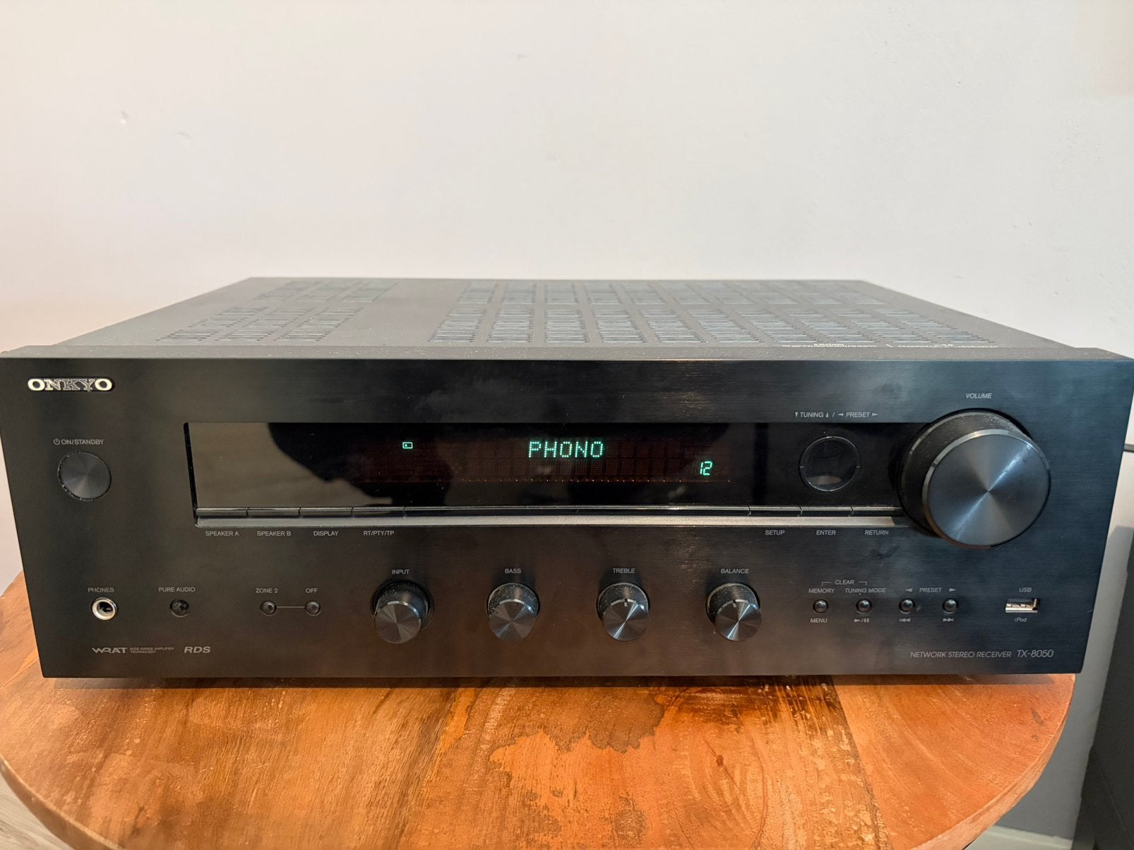 ONKYO TX-8050 VERSTERKER voor handige harrie, Ophalen of Verzenden, Zo goed als nieuw, 120 watt of meer, Onkyo
