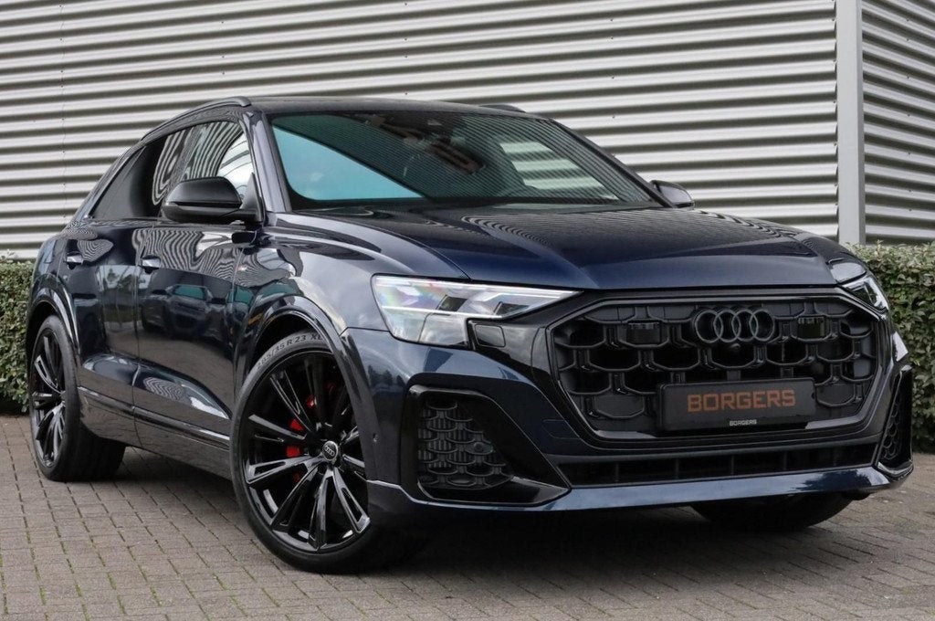 Audi Q8 60 TFSIe B&O l Volleder l 360 l Trekhaak l Carbon, Auto's, Audi, Automaat, Gebruikt, 2995 cc, 26 kWh