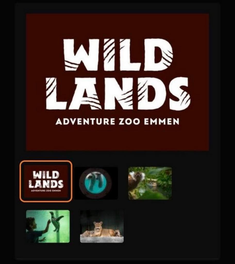 Wildlands voucher voor 1 persoon gratis entree, Tickets en Kaartjes, Eén persoon, Overige soorten