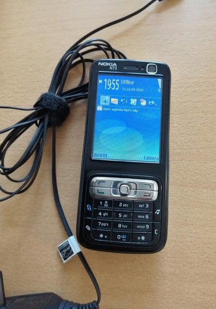 WEG=WEG!!! NOKIA N73 LIMITED MUSIC EDITION BLACK INCL LADER!, Gebruikt, Verzenden, Zwart, Fysiek toetsenbord