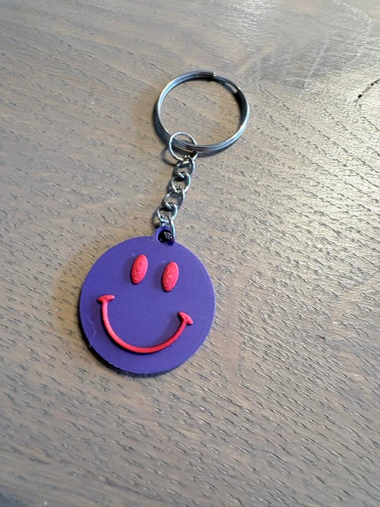 3D-geprinte smiley sleutelhanger, Ophalen of Verzenden, Nieuw