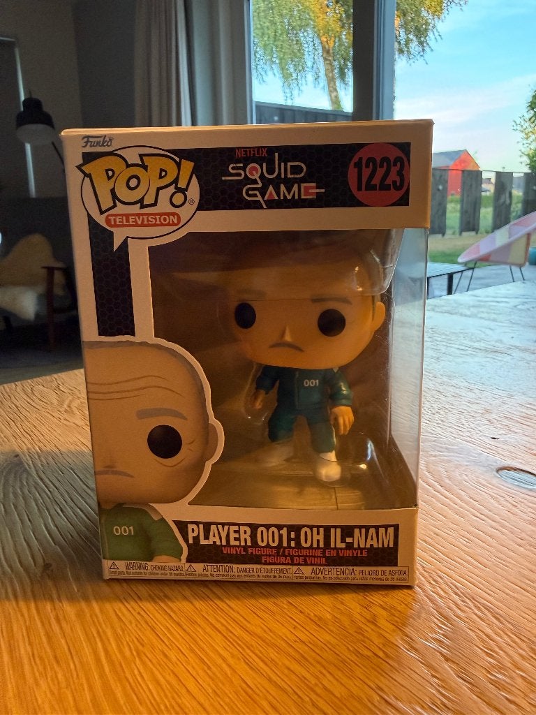 Squid Game Funko Pop Oh-Il Nam, Ophalen of Verzenden, Zo goed als nieuw
