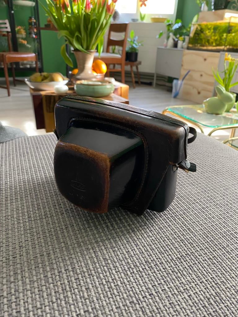 Vintage Sokol Leren Camera Tasje - Klassiek en Duurzaam, Ophalen of Verzenden, Gebruikt