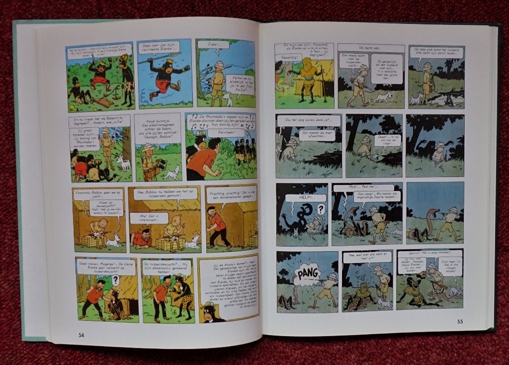 Kuifje stripboek met beschrijving van Hergé., Eén stripboek, Ophalen of Verzenden, Zo goed als nieuw, Hergé