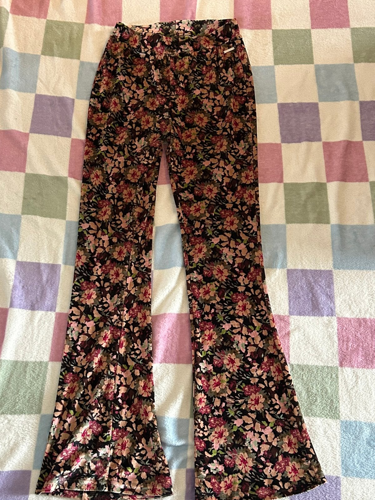 Colourful Rebel flared pants flower velvet, maat M, Maat 38/40 (M), Overige kleuren, Nieuw, Ophalen of Verzenden