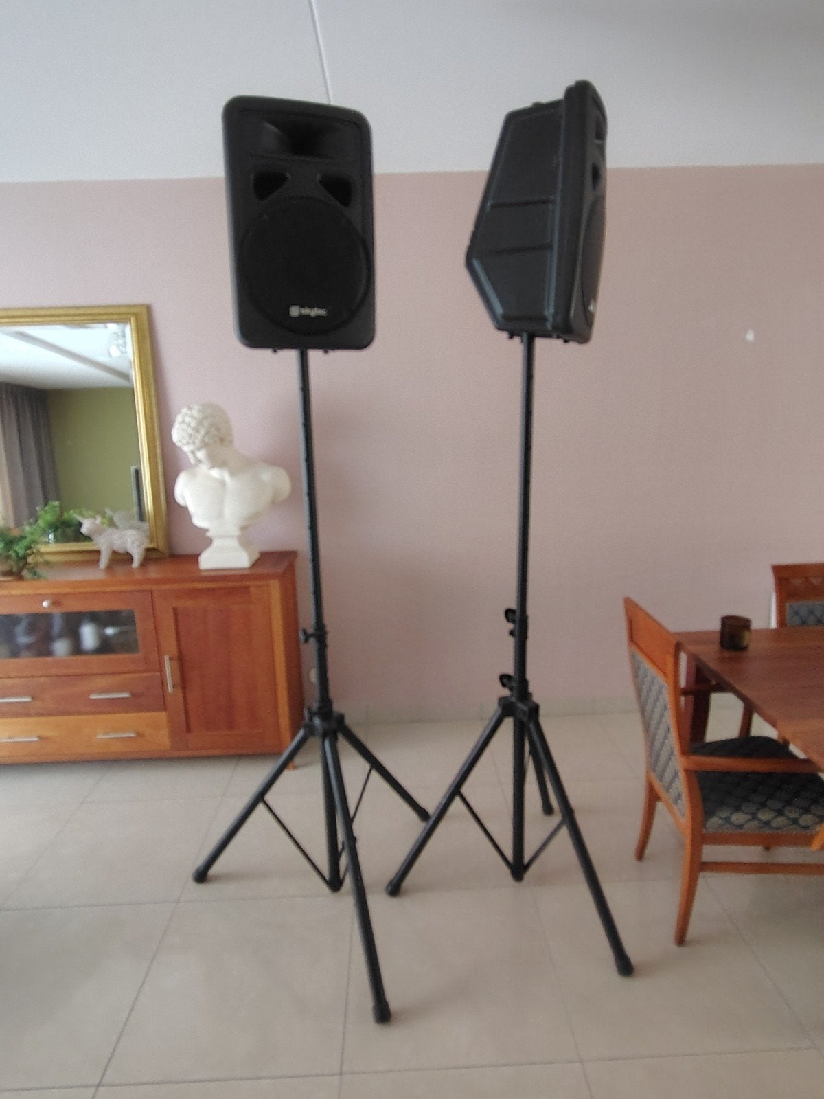 Monitor Speakers 350W 8 Ohm (45x40x60cm), Ophalen, Gebruikt