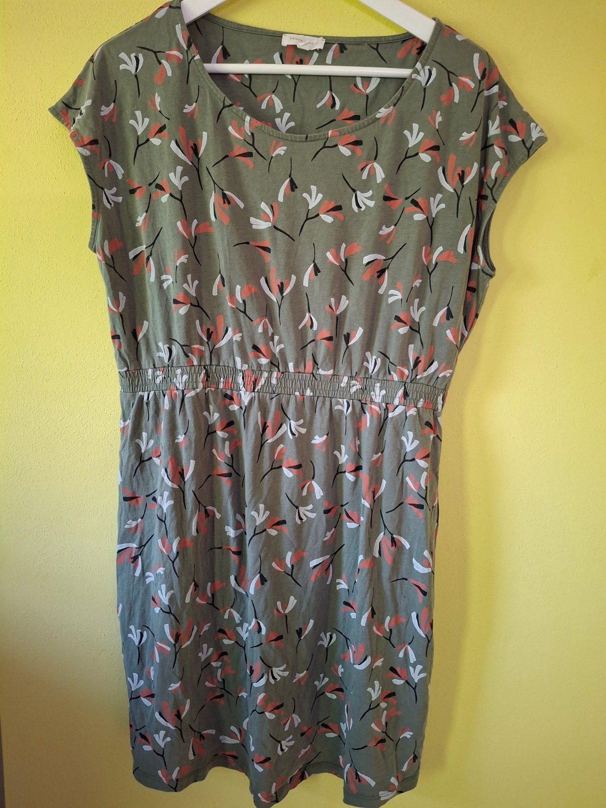 Armed Angels groene jurk met print mt XL bio katoen, Kleding | Dames, Maat 42/44 (L), Ophalen of Verzenden, Zo goed als nieuw