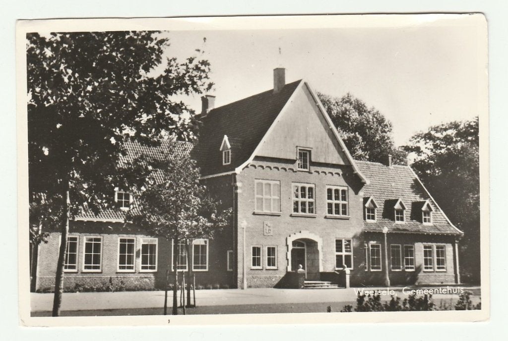 Weerselo - Gemeentehuis, Ophalen of Verzenden, 1940 tot 1960, Ongelopen, Overijssel