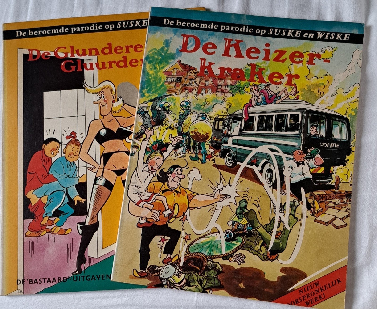 De Glunderende Gluurder & De Keizerkraker -  parodie, Meerdere stripboeken, Ophalen, Gelezen
