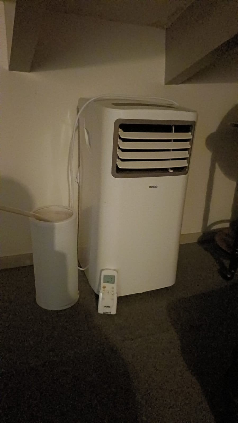 Domo mobiele airco DO263A - Compleet met afstandsbediening, Ophalen, Gebruikt, Minder dan 60 m³, 3 snelheden of meer