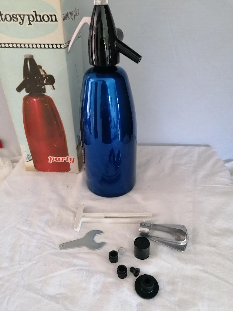 vintage spuitwater fles in orginele verpakking met toebehore, Ophalen of Verzenden, Overige typen