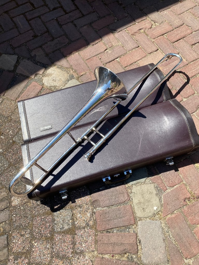 Schuiftrombone Yamaha, Muziek en Instrumenten, Ophalen, Gebruikt, Overige typen, Met koffer