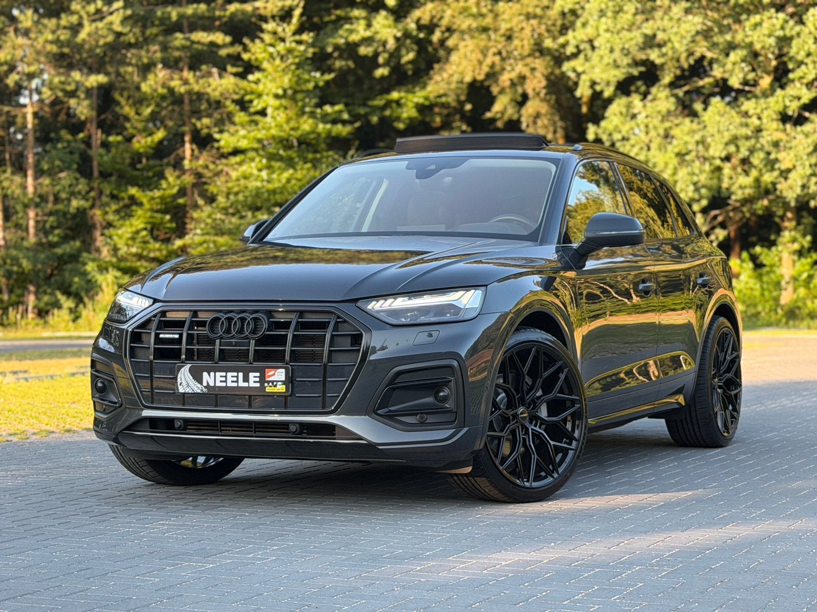 ✅ Audi Q5 50 TFSI e Quattro | Vossen 22” | Luchtvering | HUD, Auto's, Audi, Automaat, Stof, Zwart, 4 cilinders