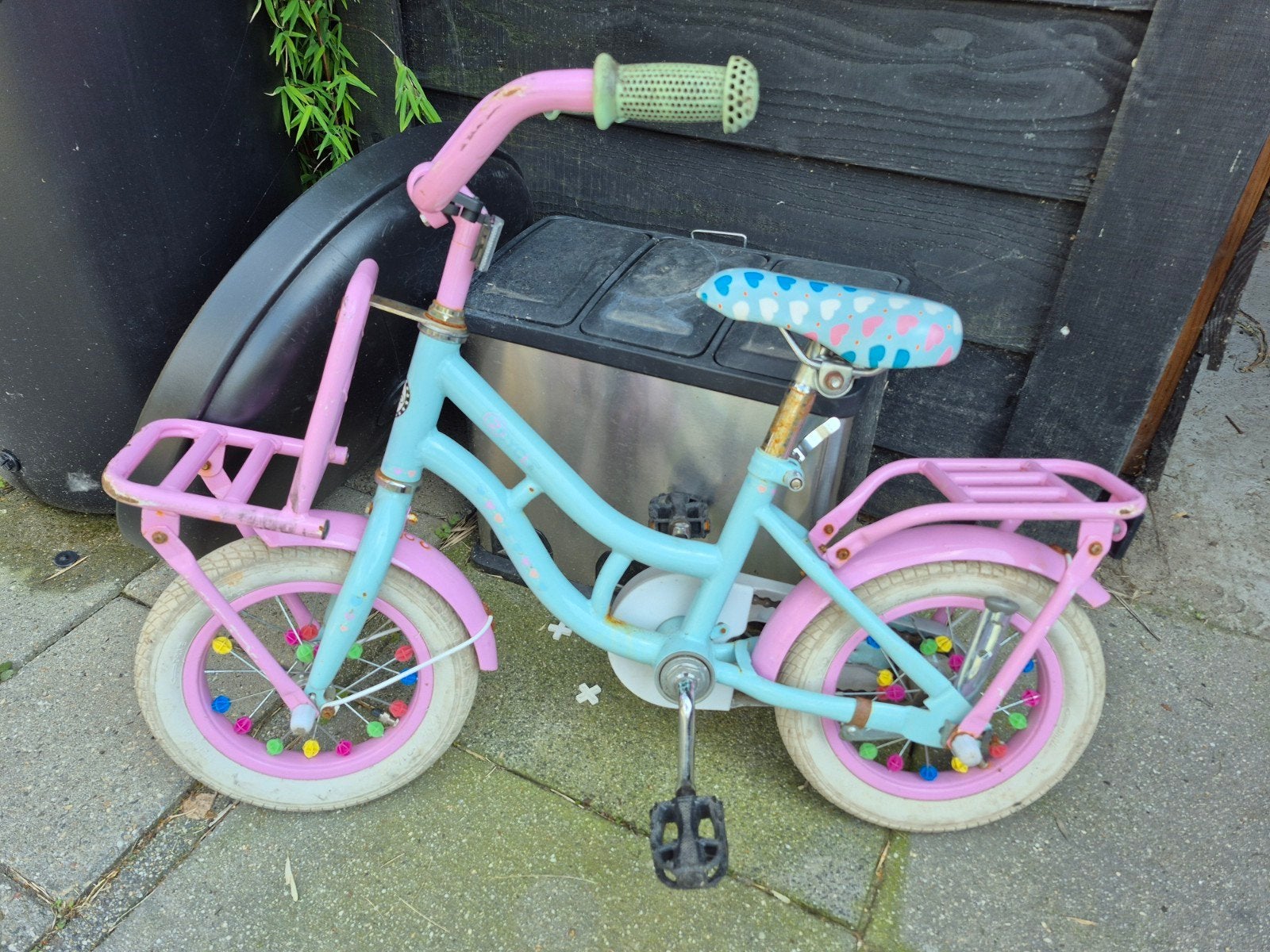fiets, Ophalen, Gebruikt, Terugtraprem