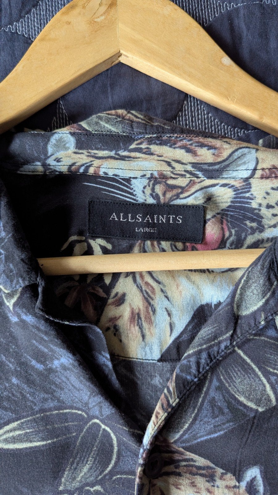 AllSaints heren overhemd met print, maat L, Ophalen of Verzenden, Zo goed als nieuw, Maat 52/54 (L), Allsai