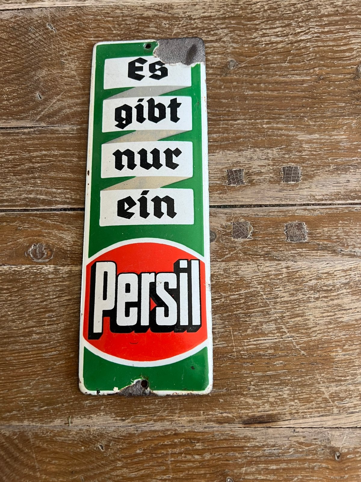 OUD BOL EMAILLE BORDJE PERSIL, Verzamelen, Ophalen of Verzenden, Gebruikt, Reclamebord