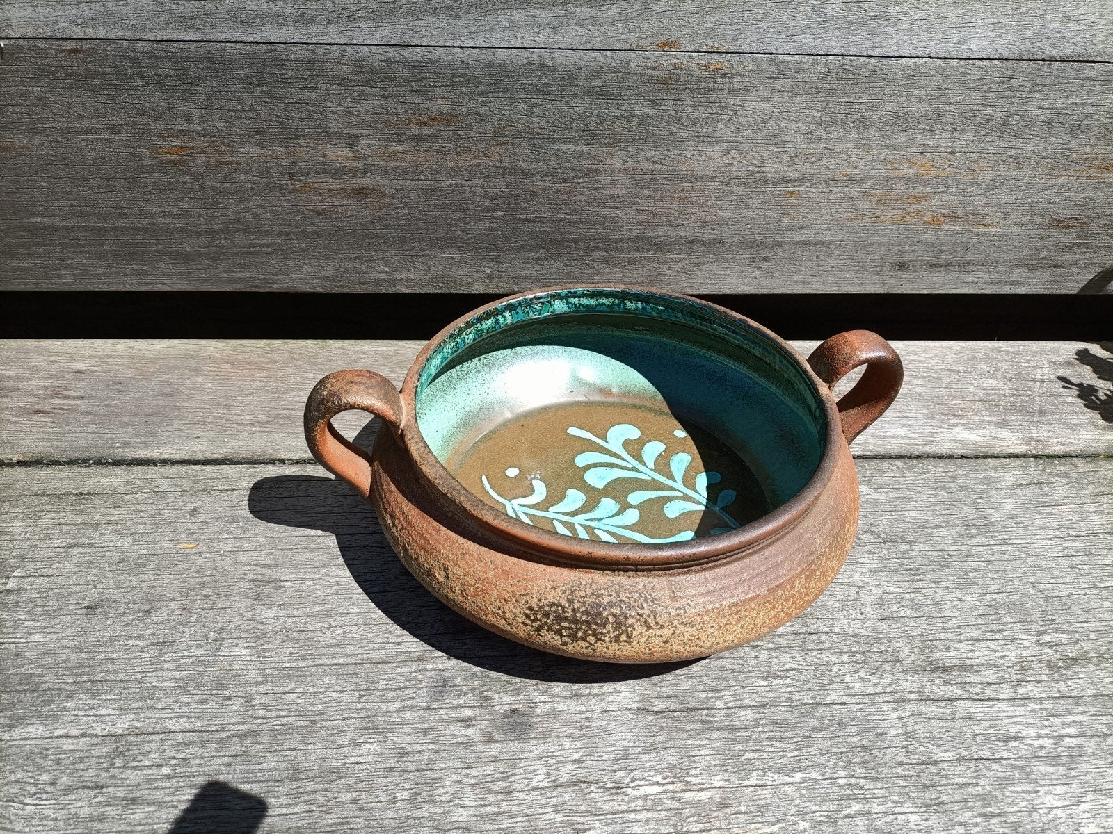 Vintage schaal of pot van ceramano decor 1665., Ophalen