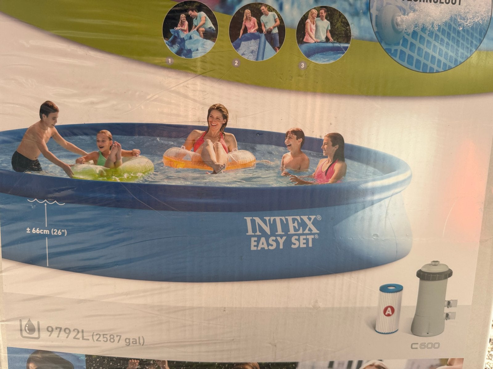 Intex Easy Set Opzetzwembad - 4.57m x 84cm, Tuin en Terras, Zwembaden, Ophalen, 80 tot 120 cm, Rond, 300 cm of meer