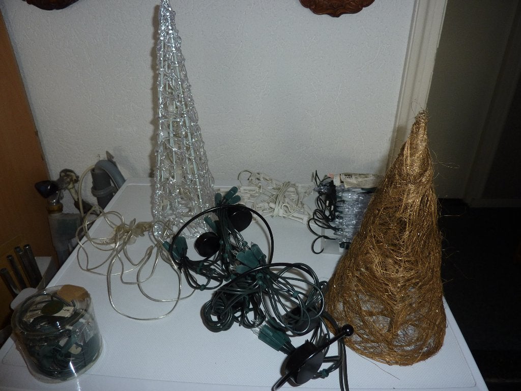 vintage kerst verlichting huisjes-beeldjes, Diversen, Ophalen of Verzenden, Zo goed als nieuw